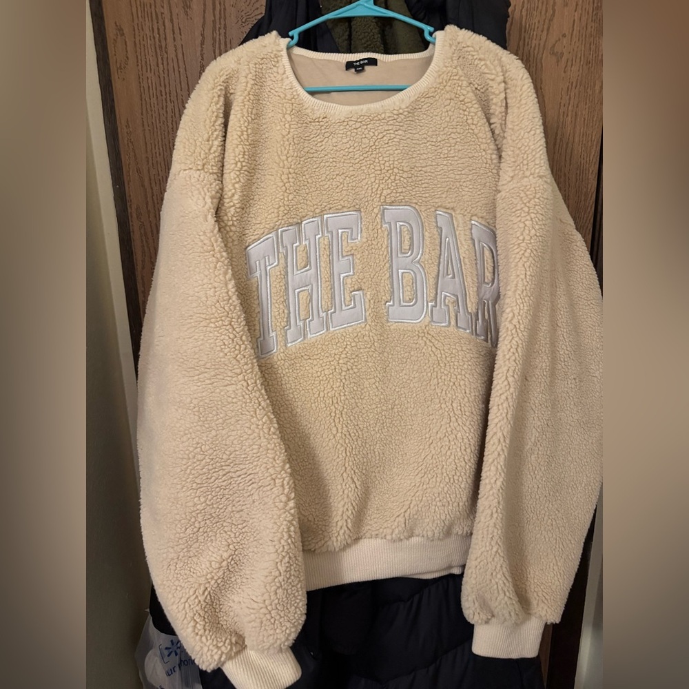 The Bar Cream Sherpa Sweater